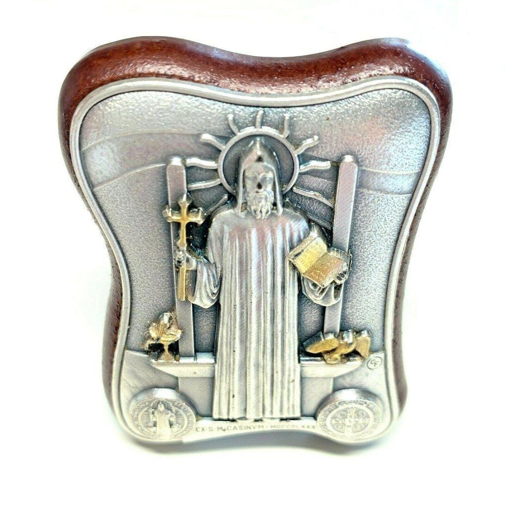 St. Benedict Plaque Blessed by Pope - Placa De San Benito | Catholically