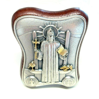 St. Benedict Plaque Blessed by Pope - Placa De San Benito | Catholically