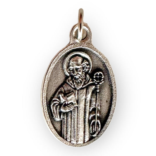 St. Benedict Relic Medal - Catholic Charm - San Benedetto da Norcia | Catholically
