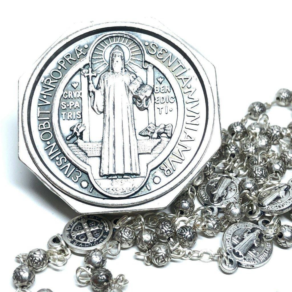 St. Benedict - San Benito - Tiny Military Rosary Blessed By Pope | Catholically