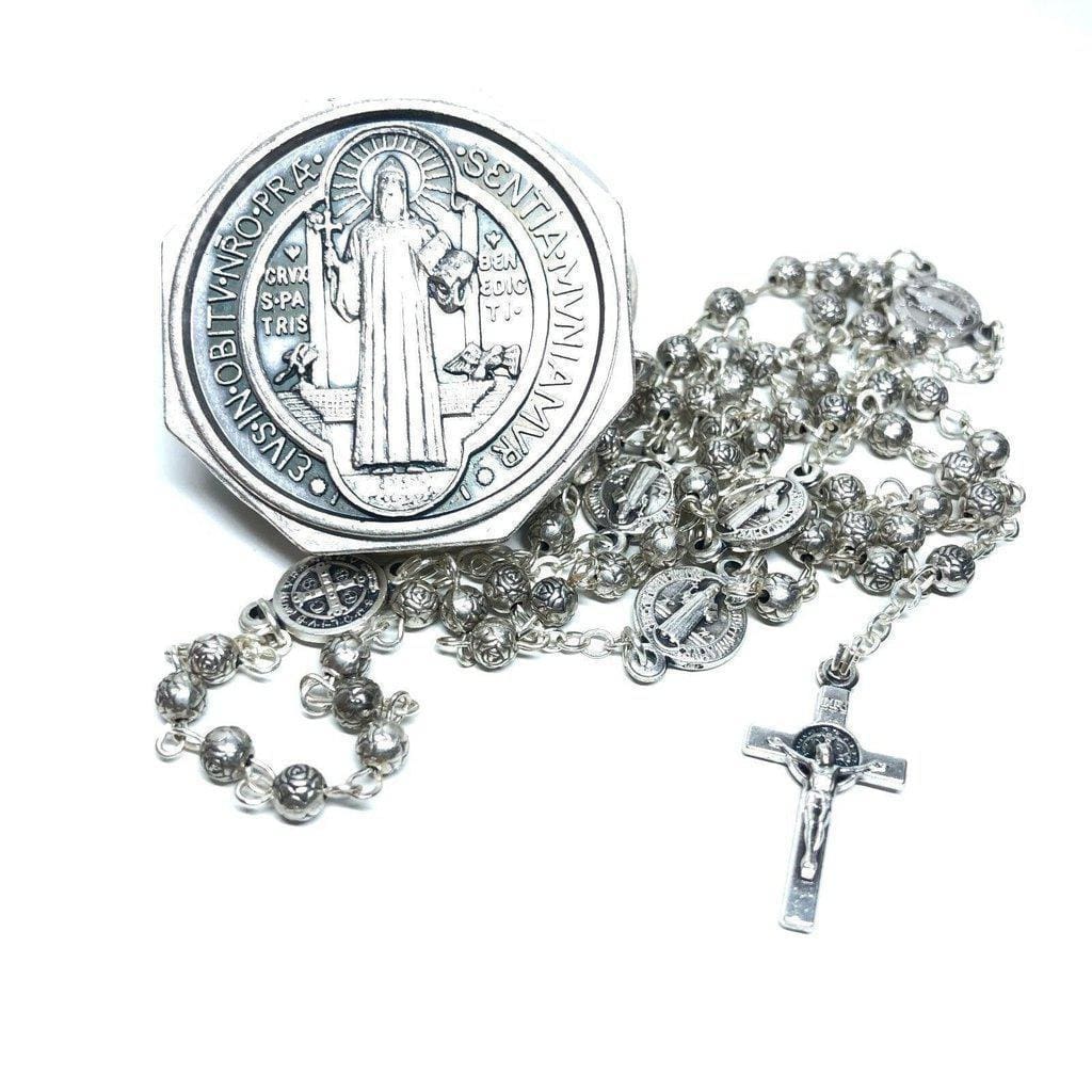 St. Benedict - San Benito - Tiny Military Rosary Blessed By Pope | Catholically