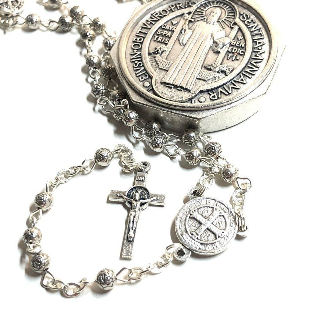 St. Benedict - San Benito - Tiny Military Rosary Blessed By Pope | Catholically