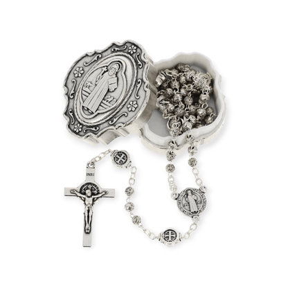 St. Benedict - San Benito - Tiny Military Rosary Blessed By Pope | Catholically