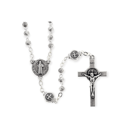 St. Benedict - San Benito - Tiny Military Rosary Blessed By Pope | Catholically