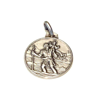 St. Christopher 925 Silver Medal Blessed By Pope - Patron Saint Of Travelers | Catholically