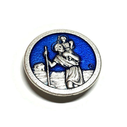 St. Christopher - Car Magnet  Travelers Patron  Blessed By Pope | Catholically