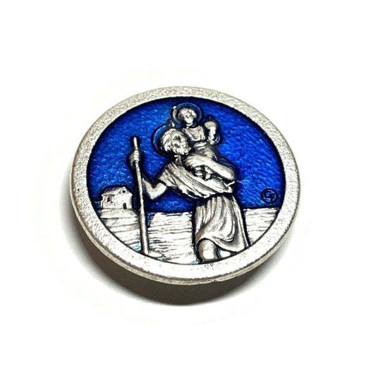 St. Christopher - Car Magnet  Travelers Patron  Blessed By Pope | Catholically