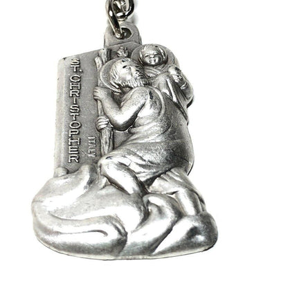 St. Christopher Key Chain - Medal Pendant  Blessed By Pope - Key Ring | Catholically