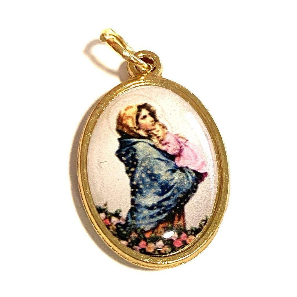 St. Christopher & Madonna Medal - Patron Saint of Travelers - Pendant | Catholically