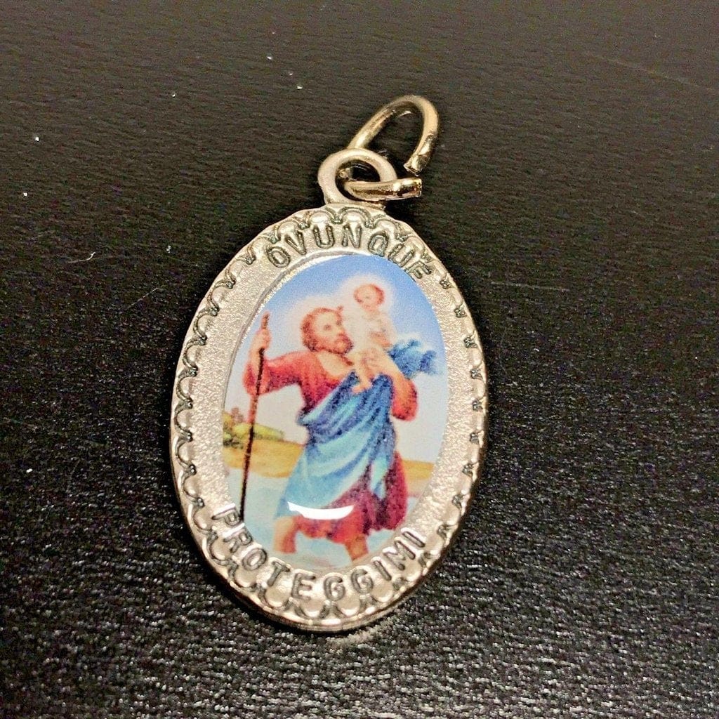St. Christopher Medal Blessed By Pope - Patron Saint Of Travelers | Catholically