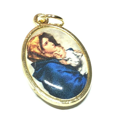 St. Christopher & Our Lady Madonnina Of Streets Medal Pendant Charm - Blessed | Catholically