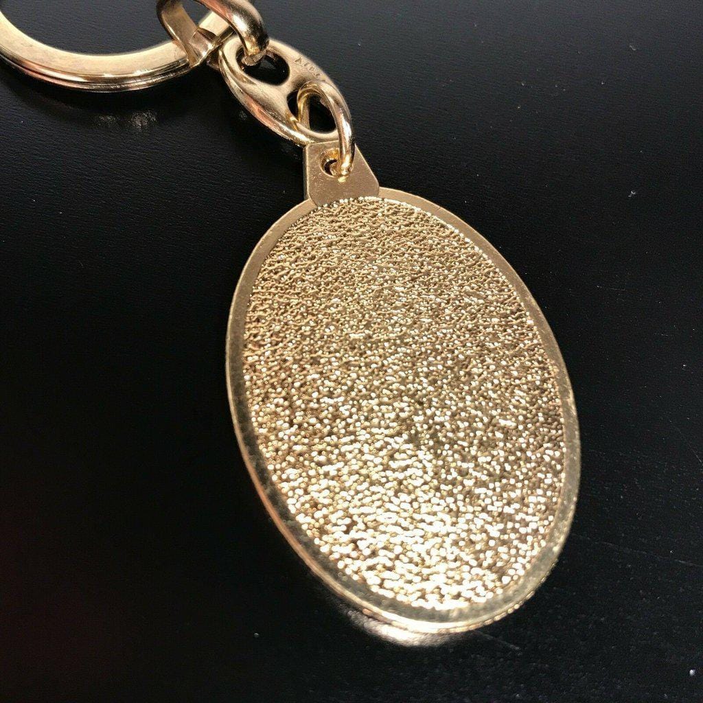 St. Christopher Silver Catholic Key Ring- Blessed By Pope | Catholically