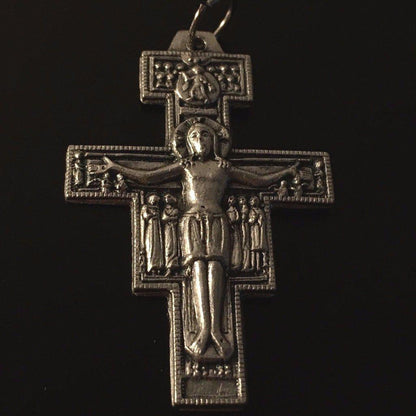 St. Damian Crucifix  Blessed by Pope- Cross - Pendant - Franciscan | Catholically