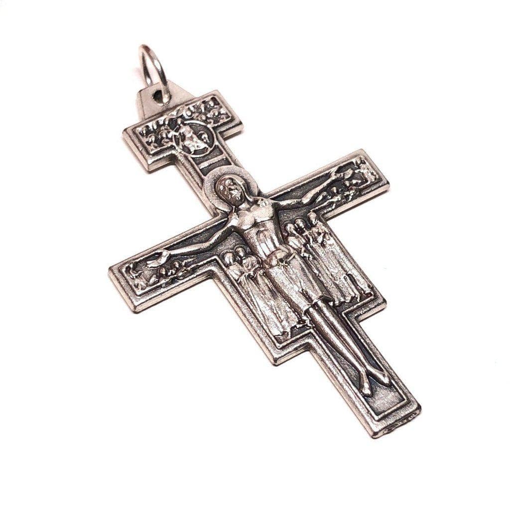 St. Damian Crucifix  Blessed by Pope - Cross - Pendant - Parts | Catholically
