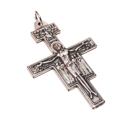 St. Damian Crucifix  Blessed by Pope - Cross - Pendant - Parts | Catholically
