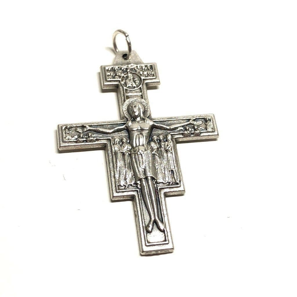 St. Damian Crucifix  Blessed by Pope - Cross - Pendant - Parts | Catholically