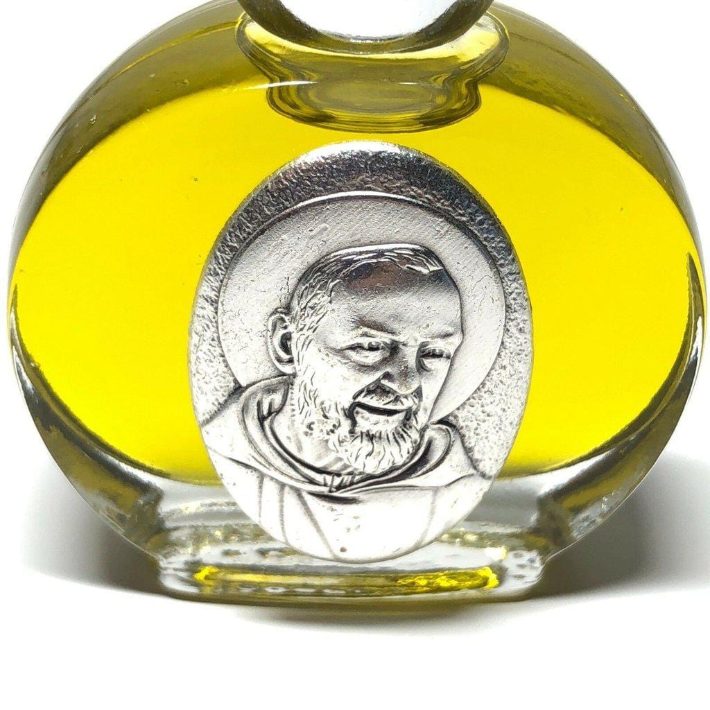 St. Father Pio- Blessed by Pope-Oil Touched To The Shrine Of Saint Pio | Catholically