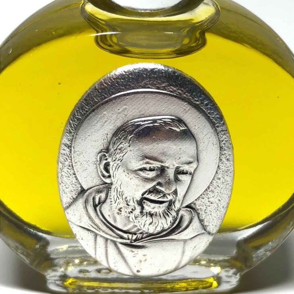 St. Father Pio- Blessed by Pope-Oil Touched To The Shrine Of Saint Pio | Catholically