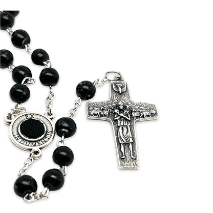St Father Pio  Blessed  Rosary-Chain w/ 2nd Class Free Relic Padre Pio | Catholically