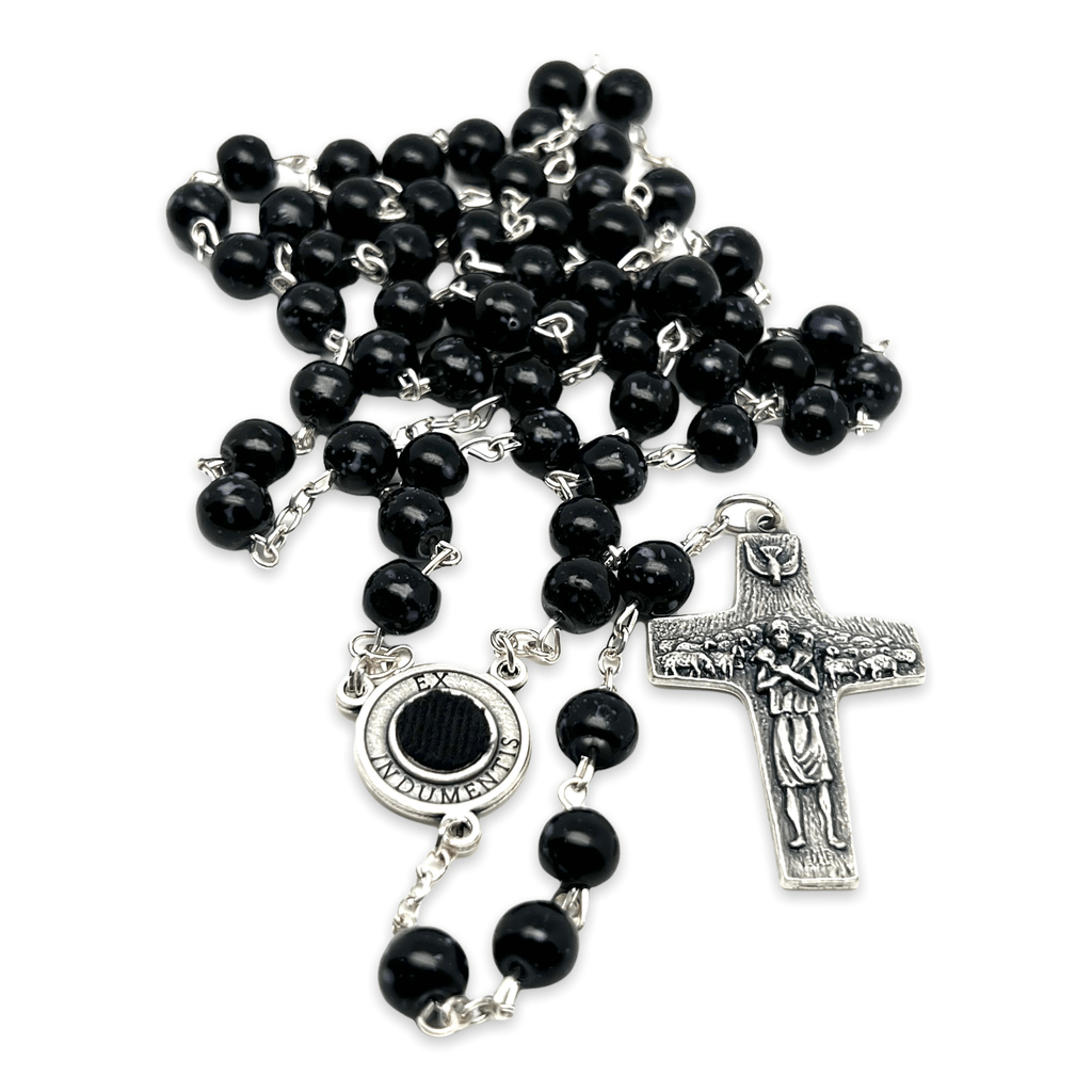 St Father Pio  Blessed  Rosary-Chain w/ 2nd Class Free Relic Padre Pio | Catholically