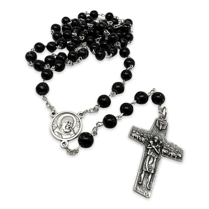 St Father Pio  Blessed  Rosary-Chain w/ 2nd Class Free Relic Padre Pio | Catholically