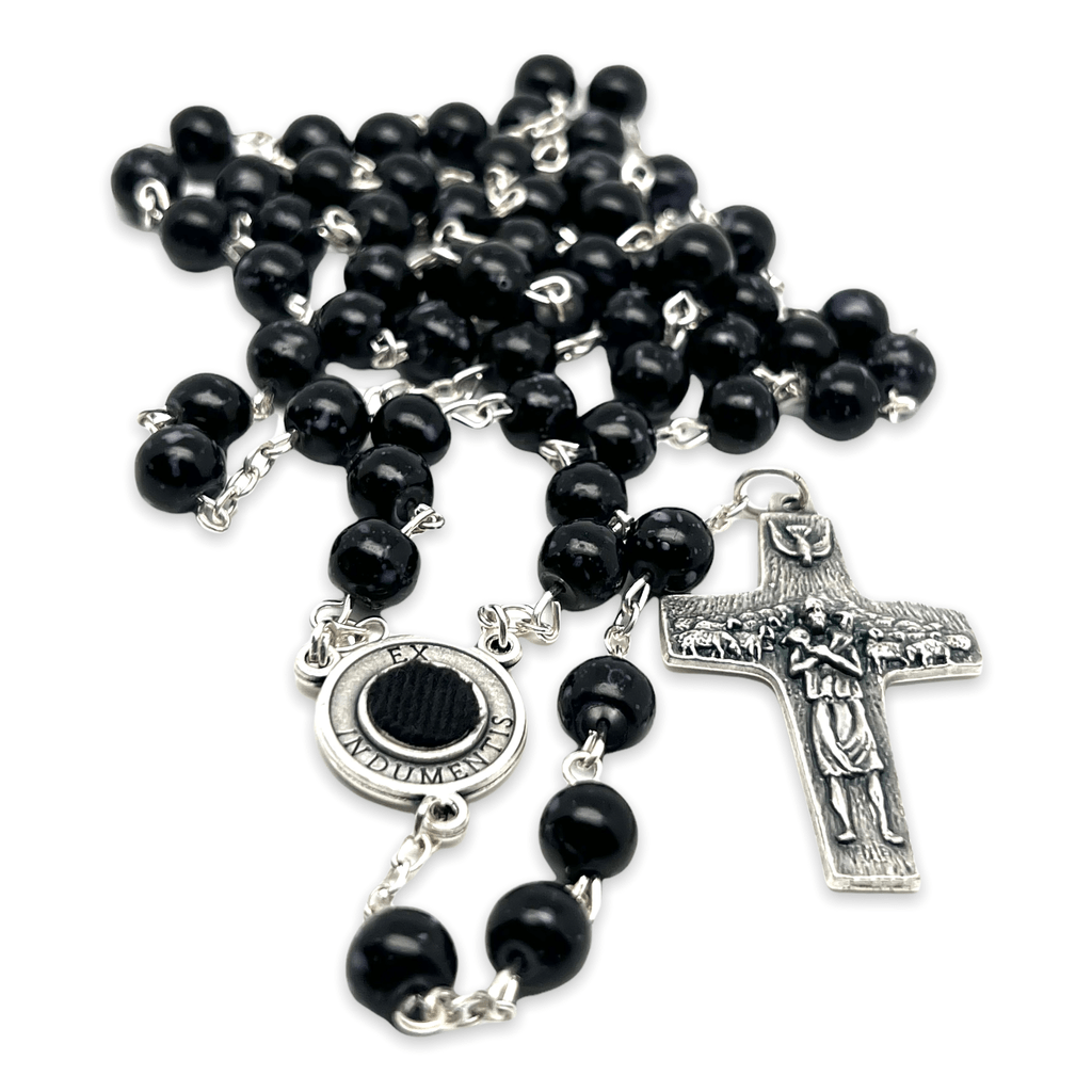 St Father Pio  Blessed  Rosary-Chain w/ 2nd Class Free Relic Padre Pio | Catholically