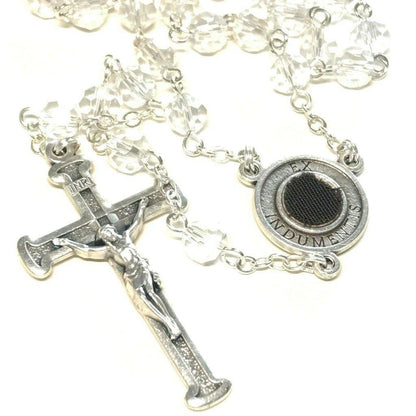 St Father Pio  Blessed  Rosary W/ 2Nd Class Free Relic Padre Pio | Catholically