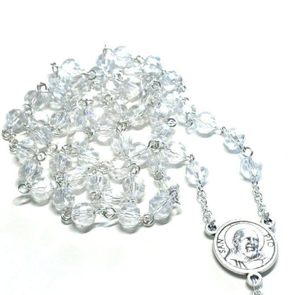 St Father Pio  Blessed  Rosary W/ 2Nd Class Free Relic Padre Pio | Catholically