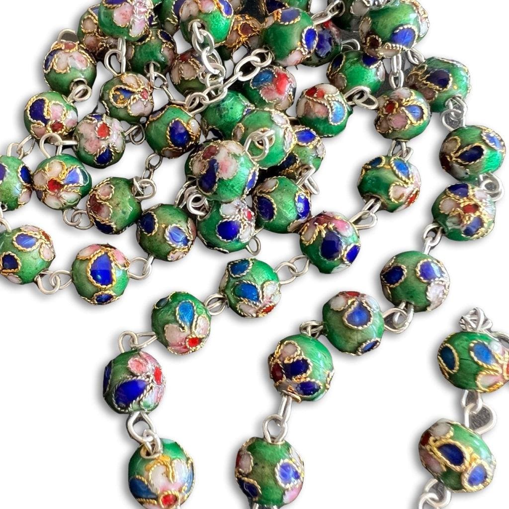 St Father Pio Rosary Blessed By Pope with 2nd Class Relic | Catholically