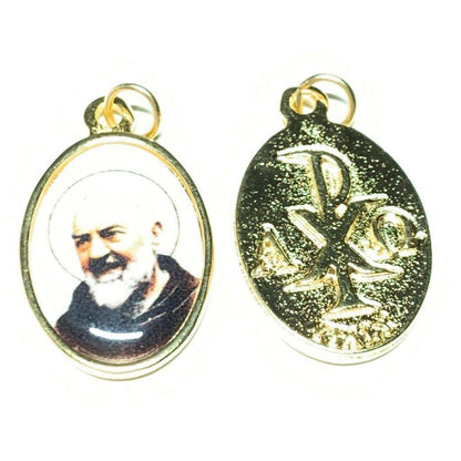 St. Father Pio - San Padre Pio Charm - Pendant Medal Blessed by Pope | Catholically
