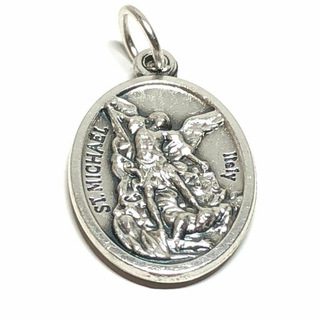 St. Father Pio - San Padre Pio & St. Michael Archangel Medal Blessed By Pope | Catholically