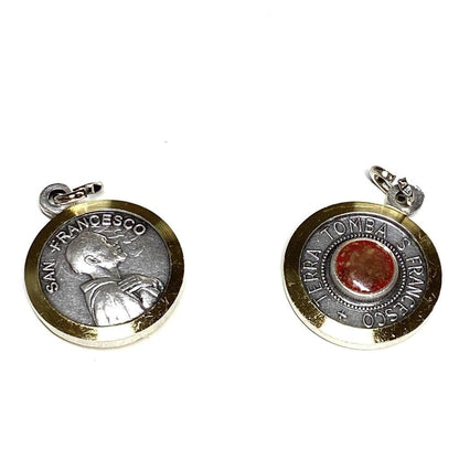 St. Francis Assisi Relic Medal Franciscan Pendant Charm Medalla Medallion | Catholically