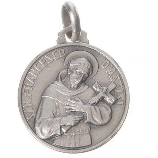 St. Francis Of Assisi  Franciscan Medal 925 Sterling Silver Patron Animals | Catholically