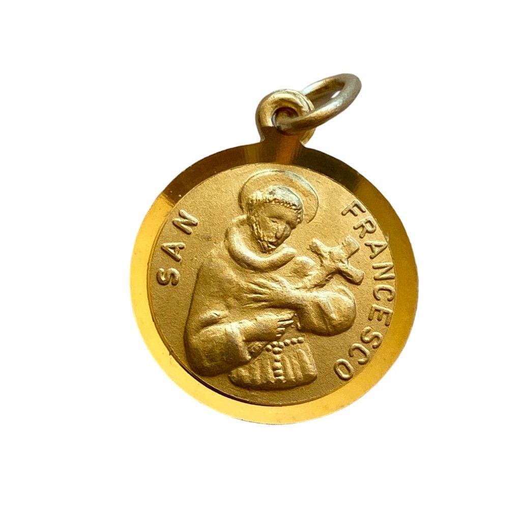 St. Francis of Assisi Relic Medal with Dust/Soil from the Tomb | Catholically
