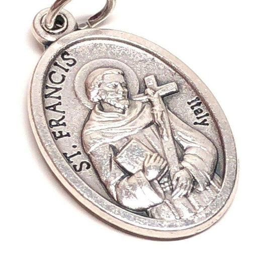 St. Francis & St. Anthony Medal - Blessed by Pope - Catholic Pendant | Catholically