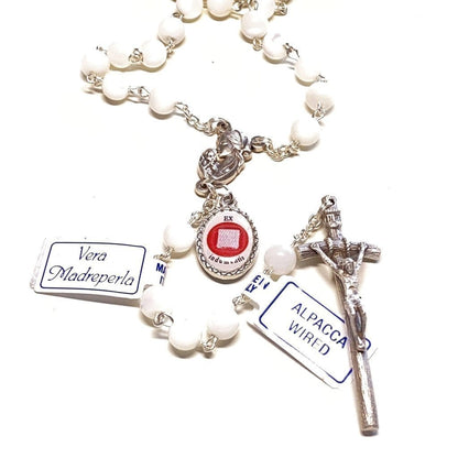 St. John Paul II - Mother Of Pearl Rosary -Relic Ex-Indumentis Medal -Blessed | Catholically