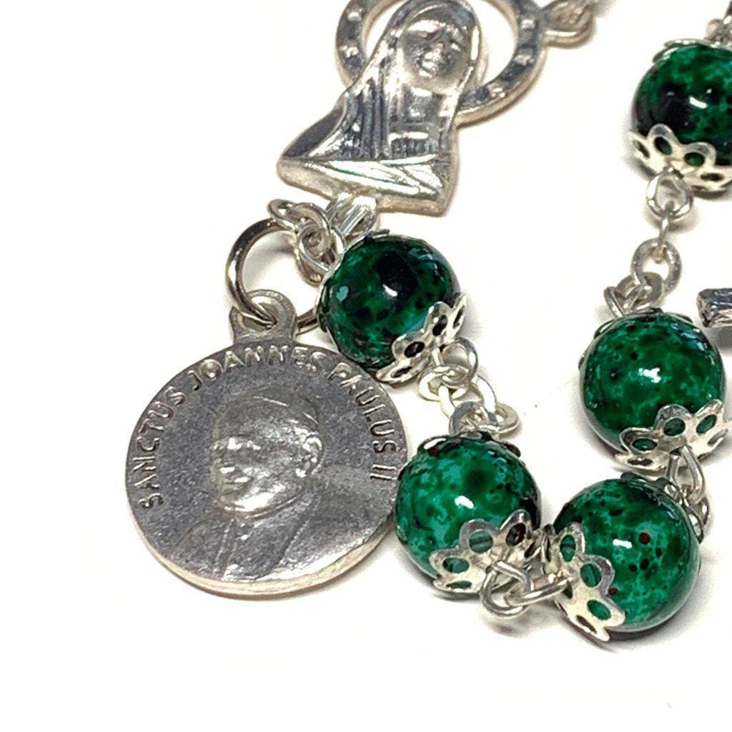 St. John Paul Ii Prayer Beads - Rosary Blessed by Pope W/ Relic | Catholically