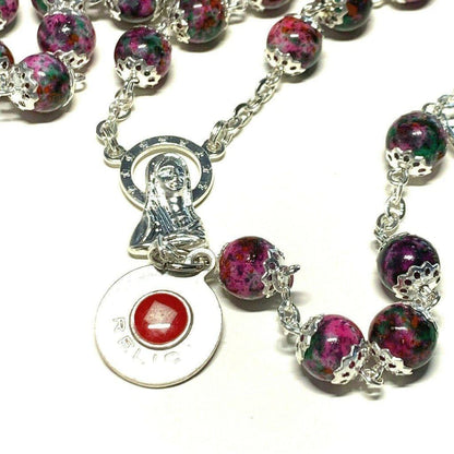 St. John Paul II Prayer Beads - Rosary Blessed by Pope w/ Relic | Catholically