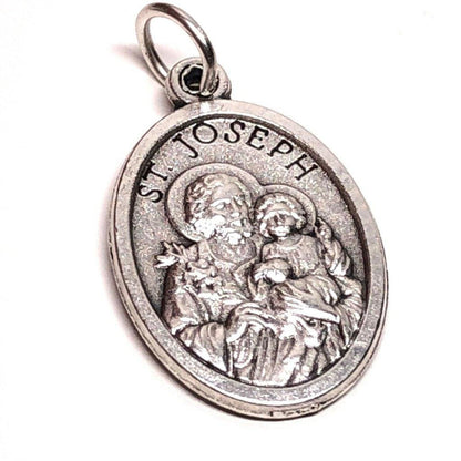 St. Joseph Medal - Pendant - Charm - St. Francis Medal - Blessed by Pope | Catholically