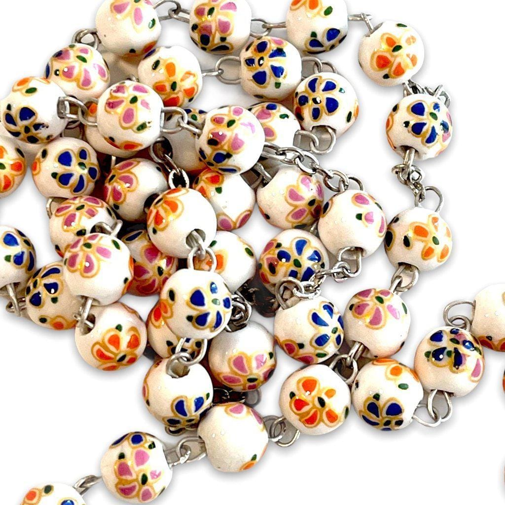 St. JPII Ceramic Rosary - Catholic Prayer Beads - Blessed by Pope | Catholically
