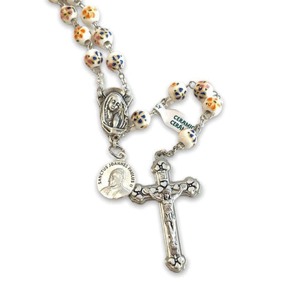 St. JPII Ceramic Rosary - Catholic Prayer Beads - Blessed by Pope | Catholically