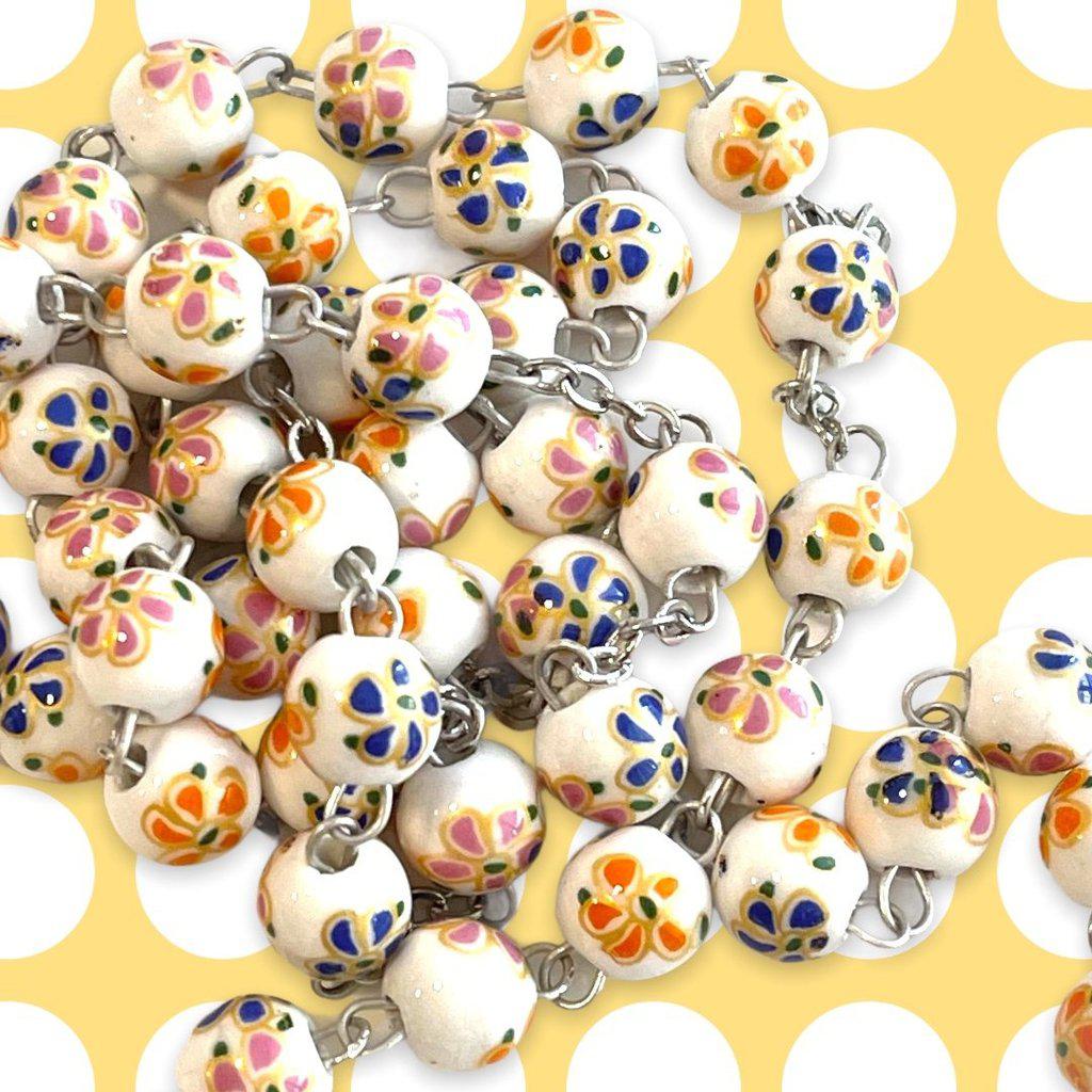 St. JPII Ceramic Rosary - Catholic Prayer Beads - Blessed by Pope | Catholically