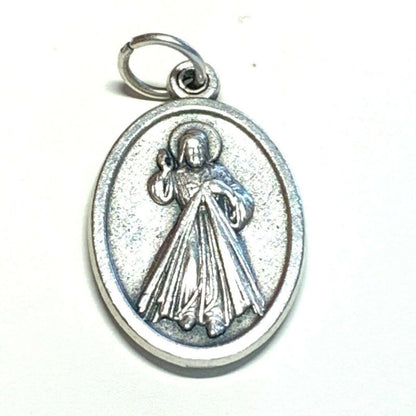 St. Mary Faustyna Kowalska  Faustina  Silver Oxidized Medal Pendant | Catholically