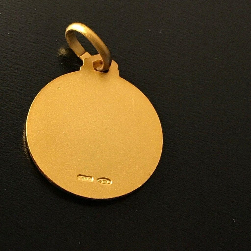 St. Michael Archangel  Gold Plated 925 Silver Medal - Patron Of Police | Catholically
