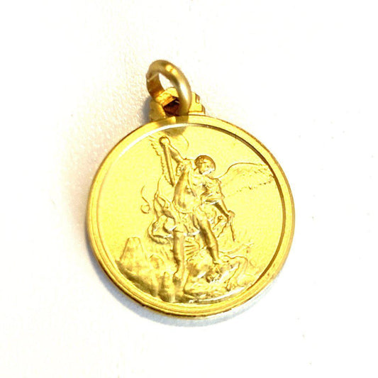 St. Michael Archangel Medal 925 Sterling Silver -Patron Saint Police Officers | Catholically