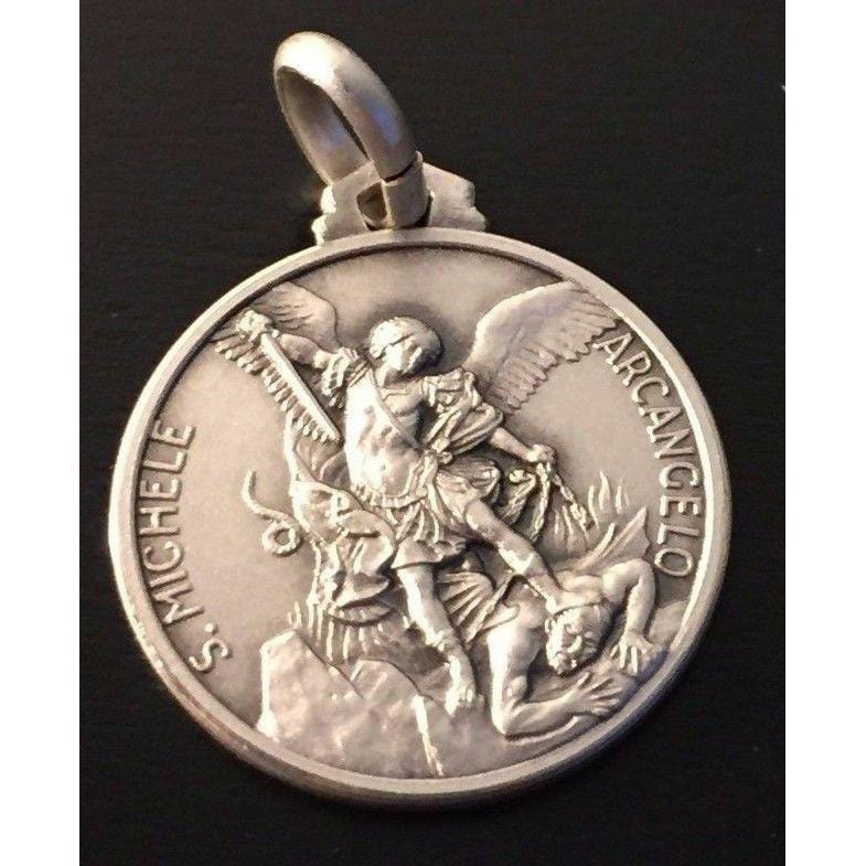 St. Michael Archangel Medal -925 Sterling Silver -Patron Saint Police Officers | Catholically