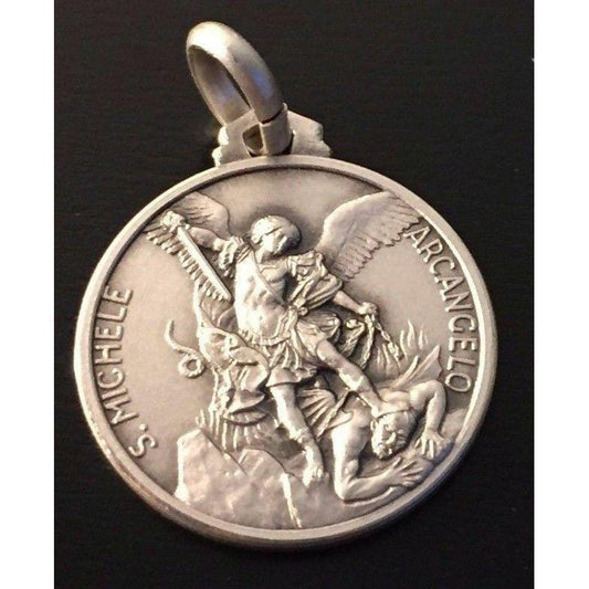 St. Michael Archangel Medal -925 Sterling Silver -Patron Saint Police Officers | Catholically