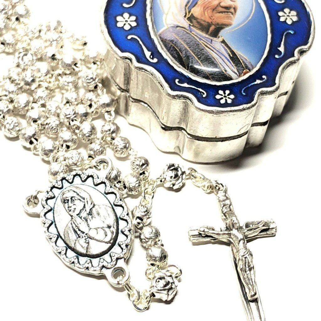 St. Mother Teresa - San Madre Teresa Calcutta - Rosary Blessed By Pope | Catholically