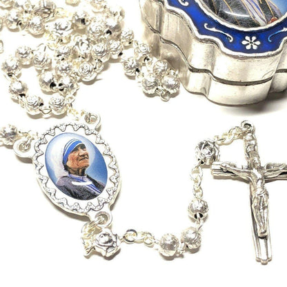 St. Mother Teresa - San Madre Teresa Calcutta - Rosary Blessed By Pope | Catholically