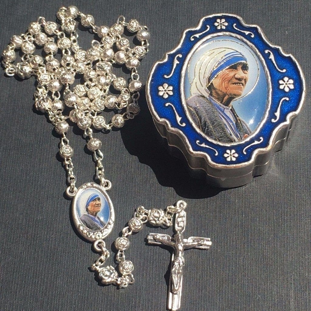 St. Mother Teresa - San Madre Teresa Calcutta - Rosary Blessed By Pope | Catholically
